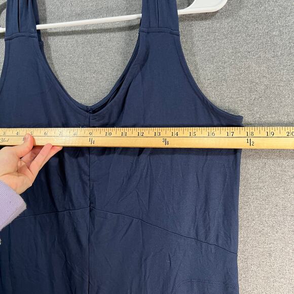 Duddl Duds Flexwear v-Neck Jumpsuit Oxford Navy, Medium Regular Wide Leg - Picture 6 of 15